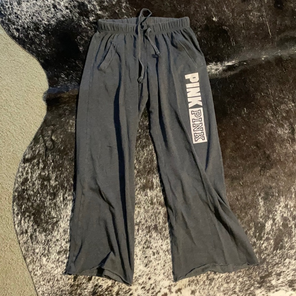 Dark Gray PINK Sweatpants